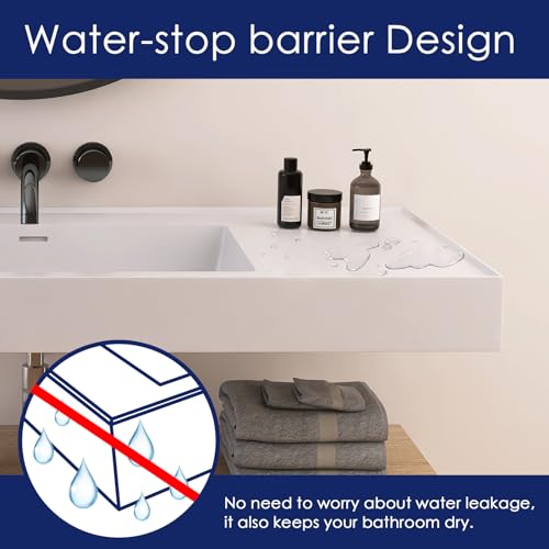 Lasaideal 39'' Wall Mount Stone Resin Bathroom Sink