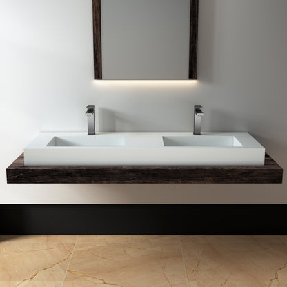 Lasaideal 39'' Wall Mount Stone Resin Bathroom Sink